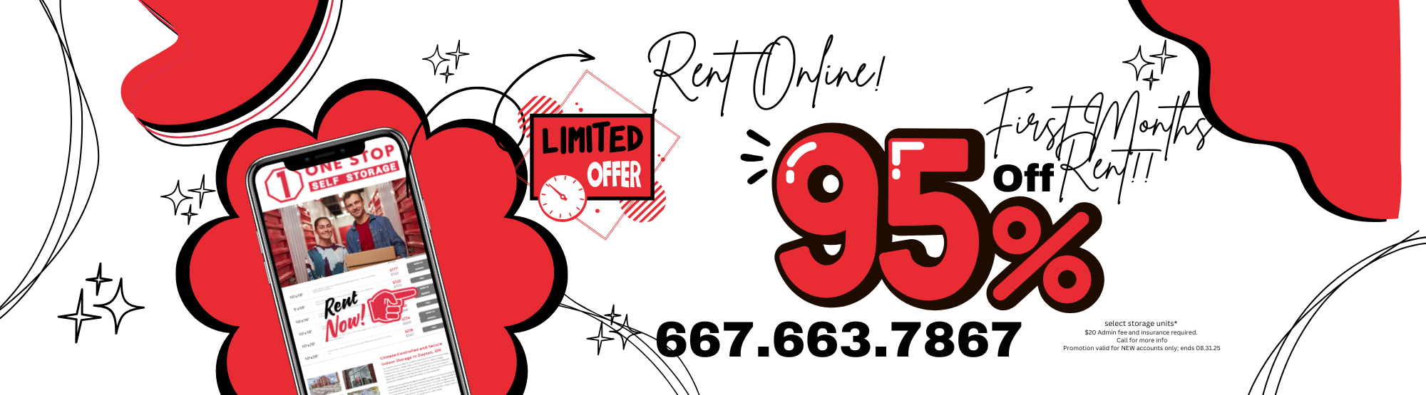 95% Off First Months Rent